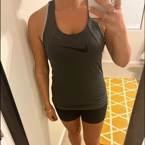 Small. Dark Grey. Nike Dri-Fit. Racerback Tank.